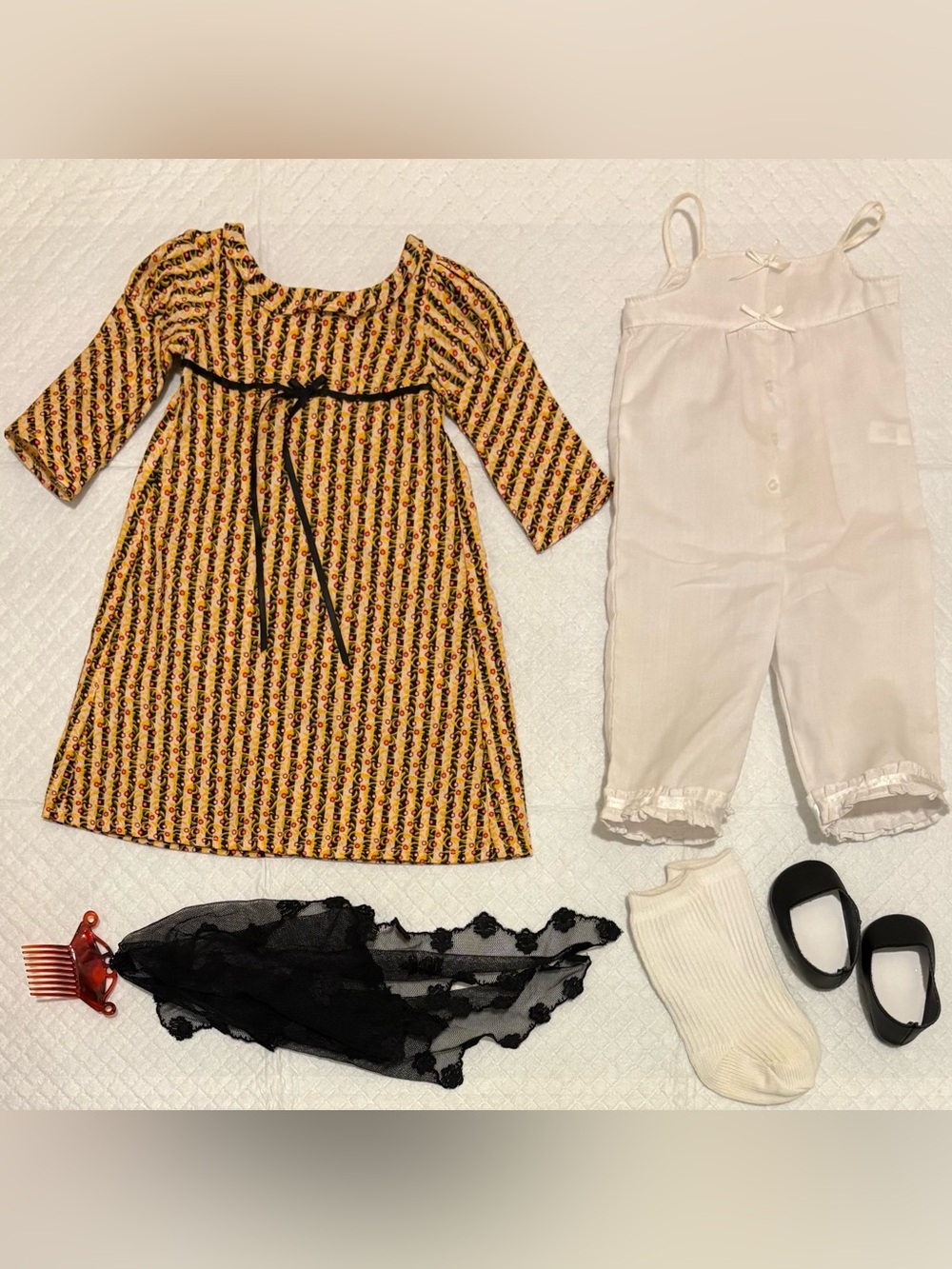 American Girl Doll Josefina's Christmas Dress & Mantilla Holiday Outfit